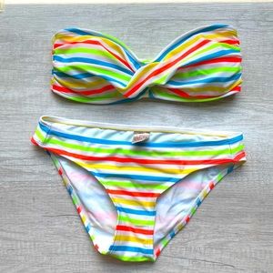 Arizona Multi-color Stripes Bikini Set